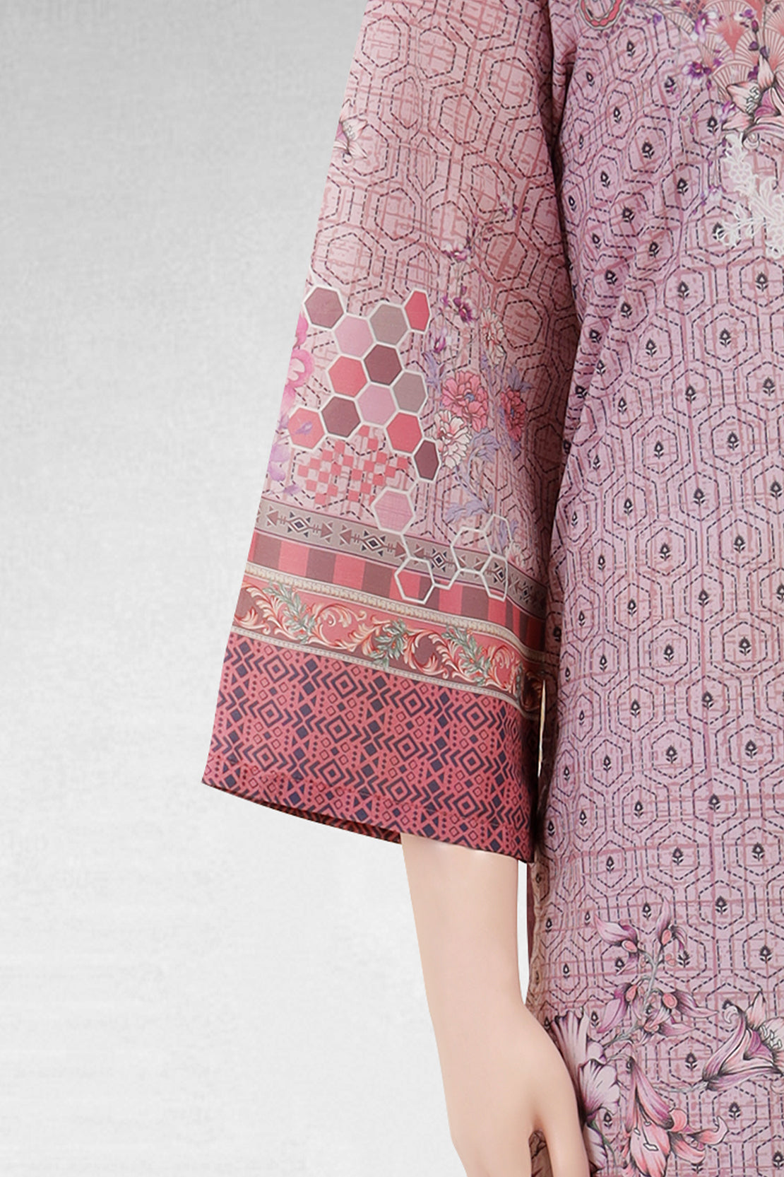 Unstitched Printed Lawn 2 Piece (Shirt/Dupatta)