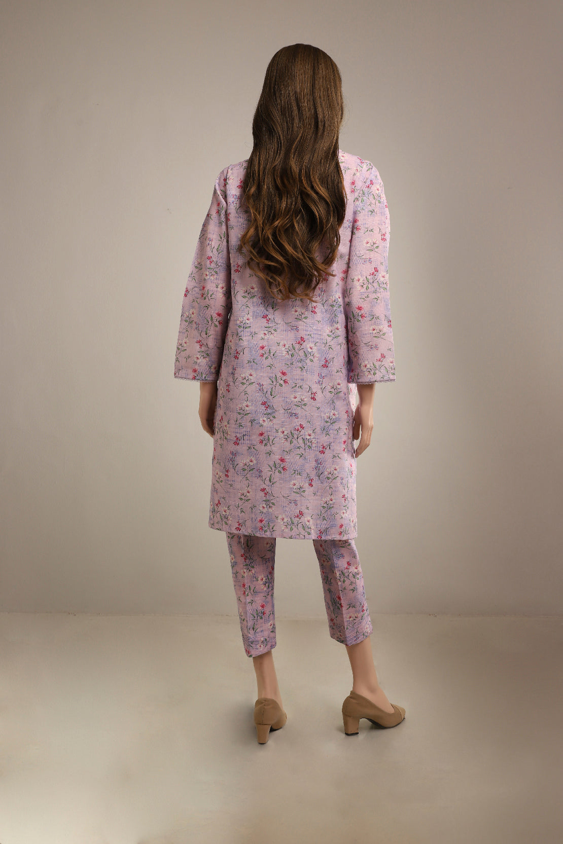 Unstitched Printed Khaddar 2 Piece (Shirt/Trouser)