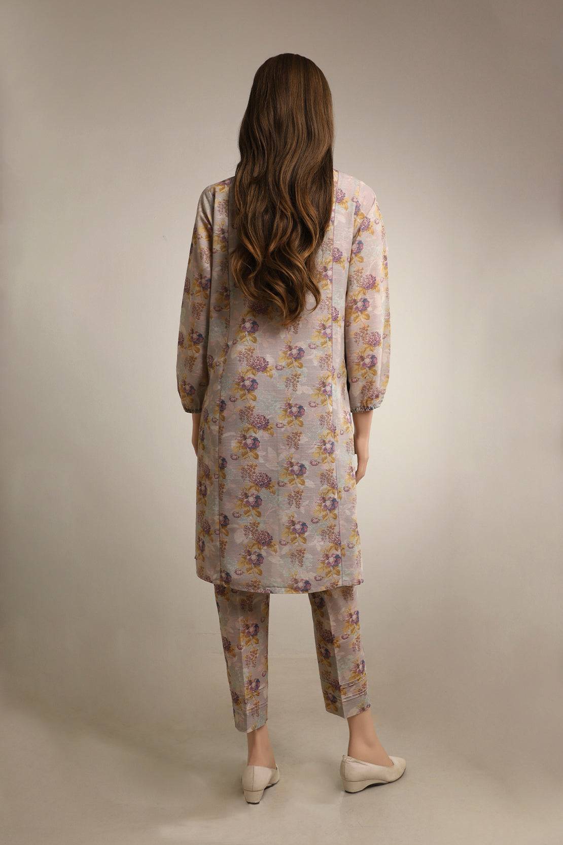 Unstitched Printed Khaddar 2 Piece (Shirt/Trouser)