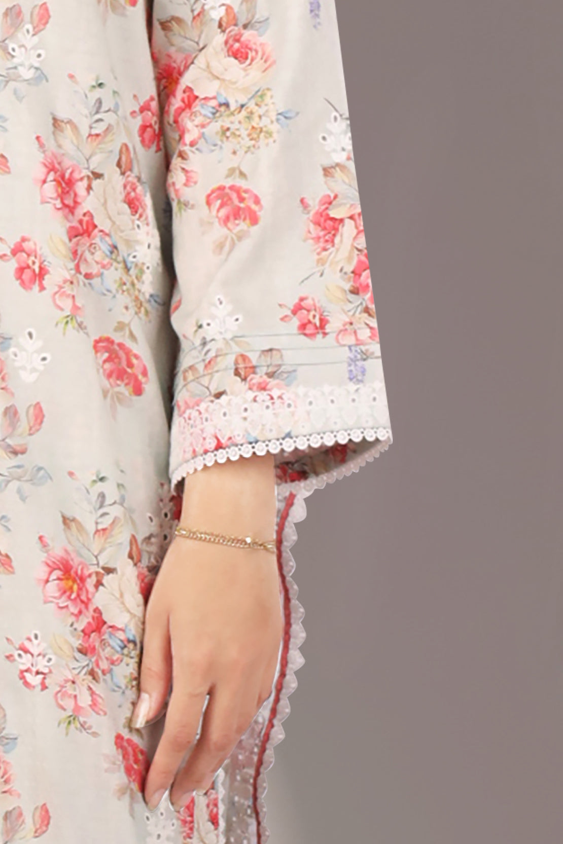 Unstitched Embroidered Self Jacquard 2 Piece (Shirt/Trouser)