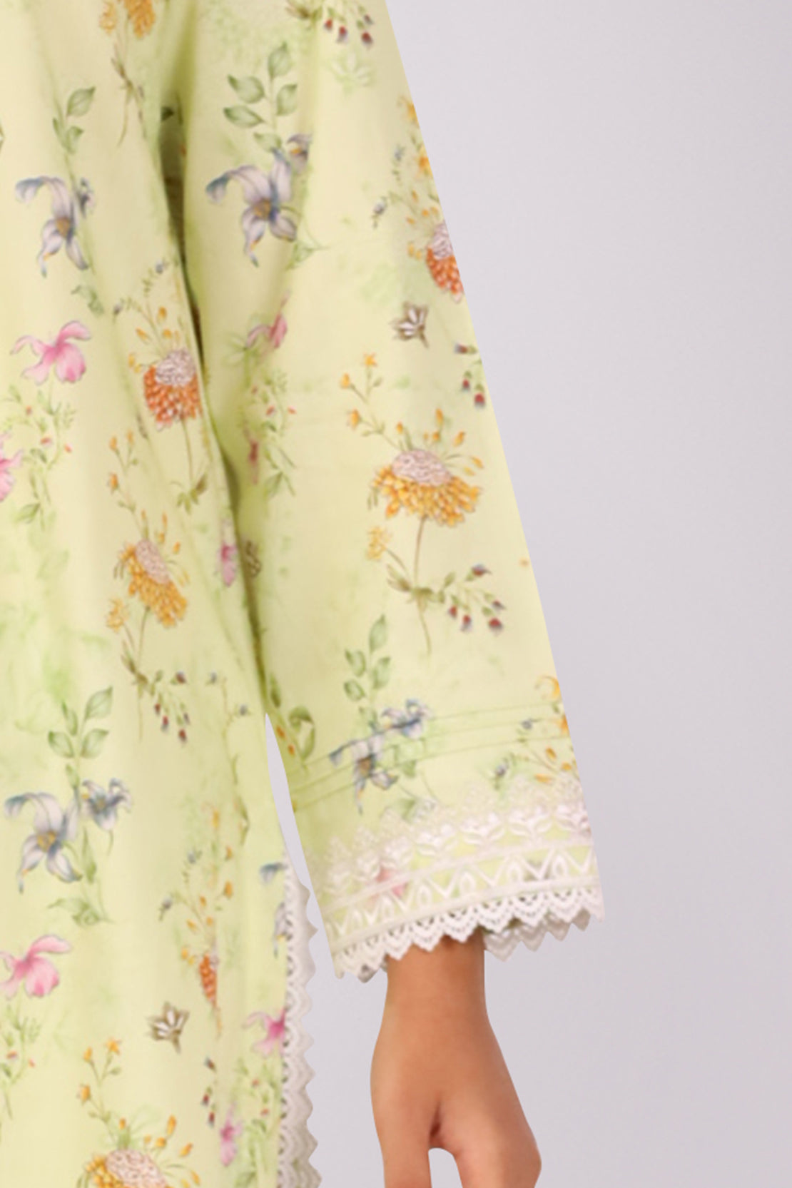 Unstitched Embroidered Lawn Shirt