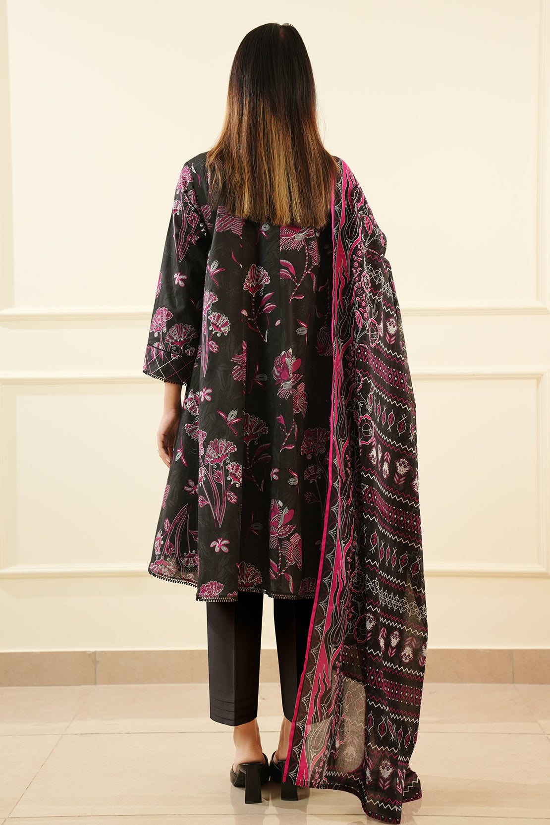 Unstitched Printed Lawn 3 Piece