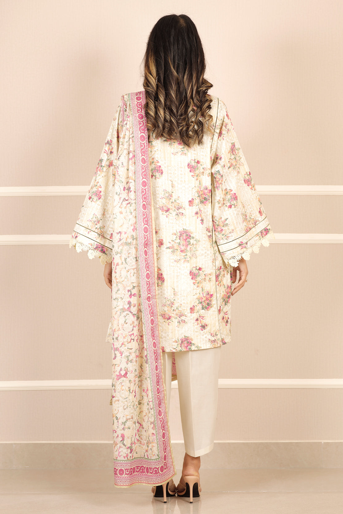 Unstitched Printed Lawn 3 Piece