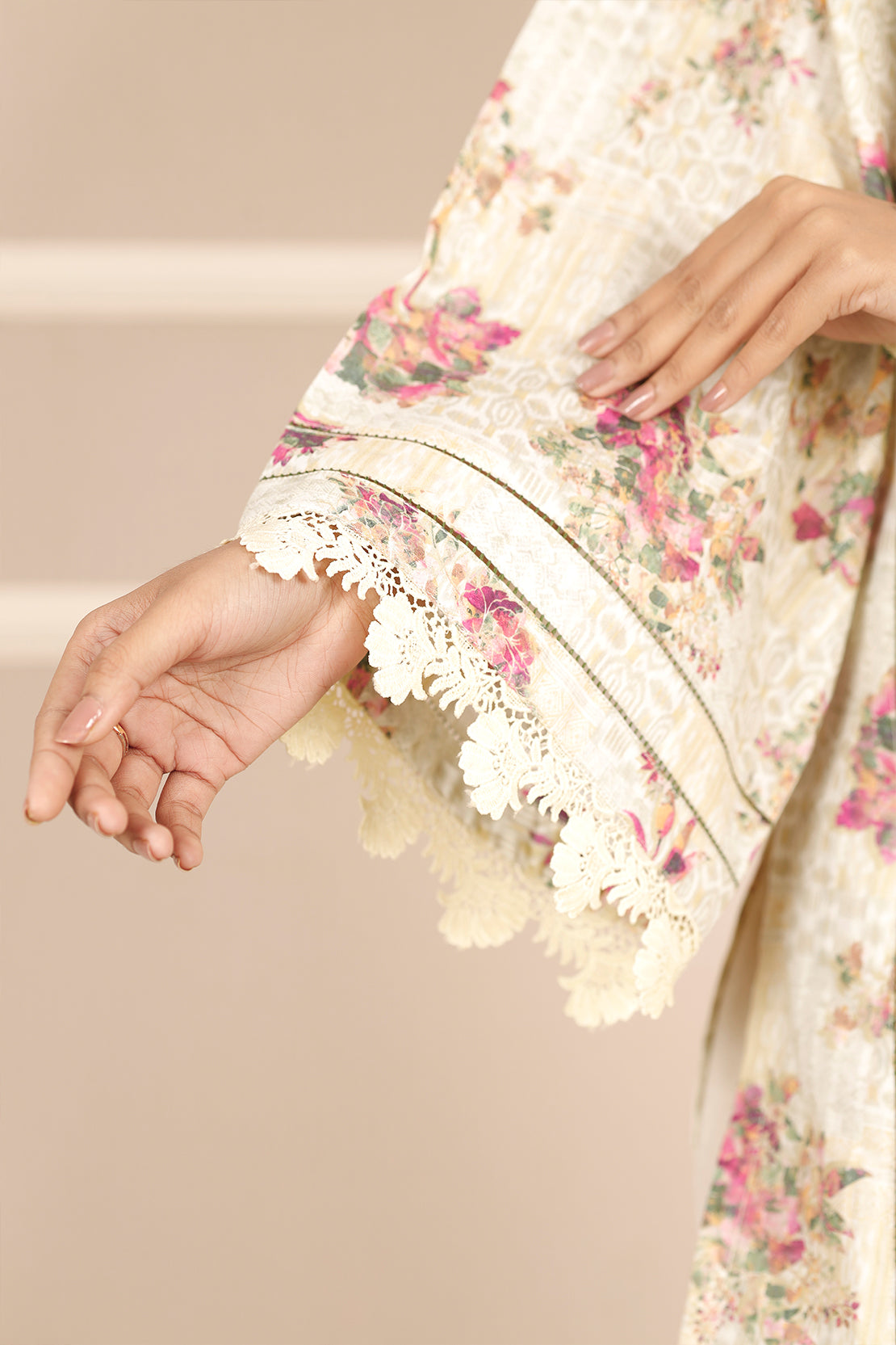 Unstitched Printed Lawn 3 Piece