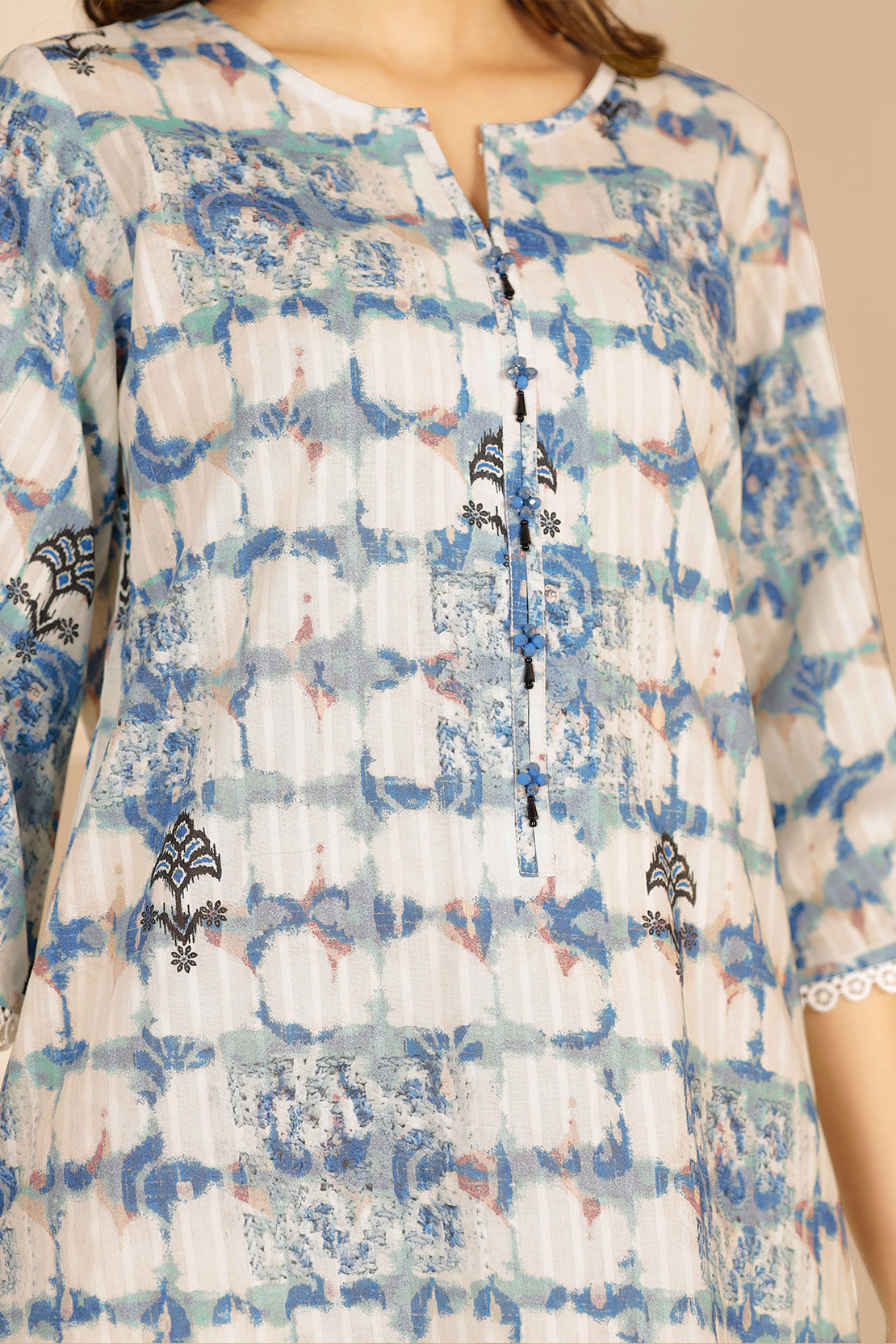 Unstitched Printed Lawn 3 Piece