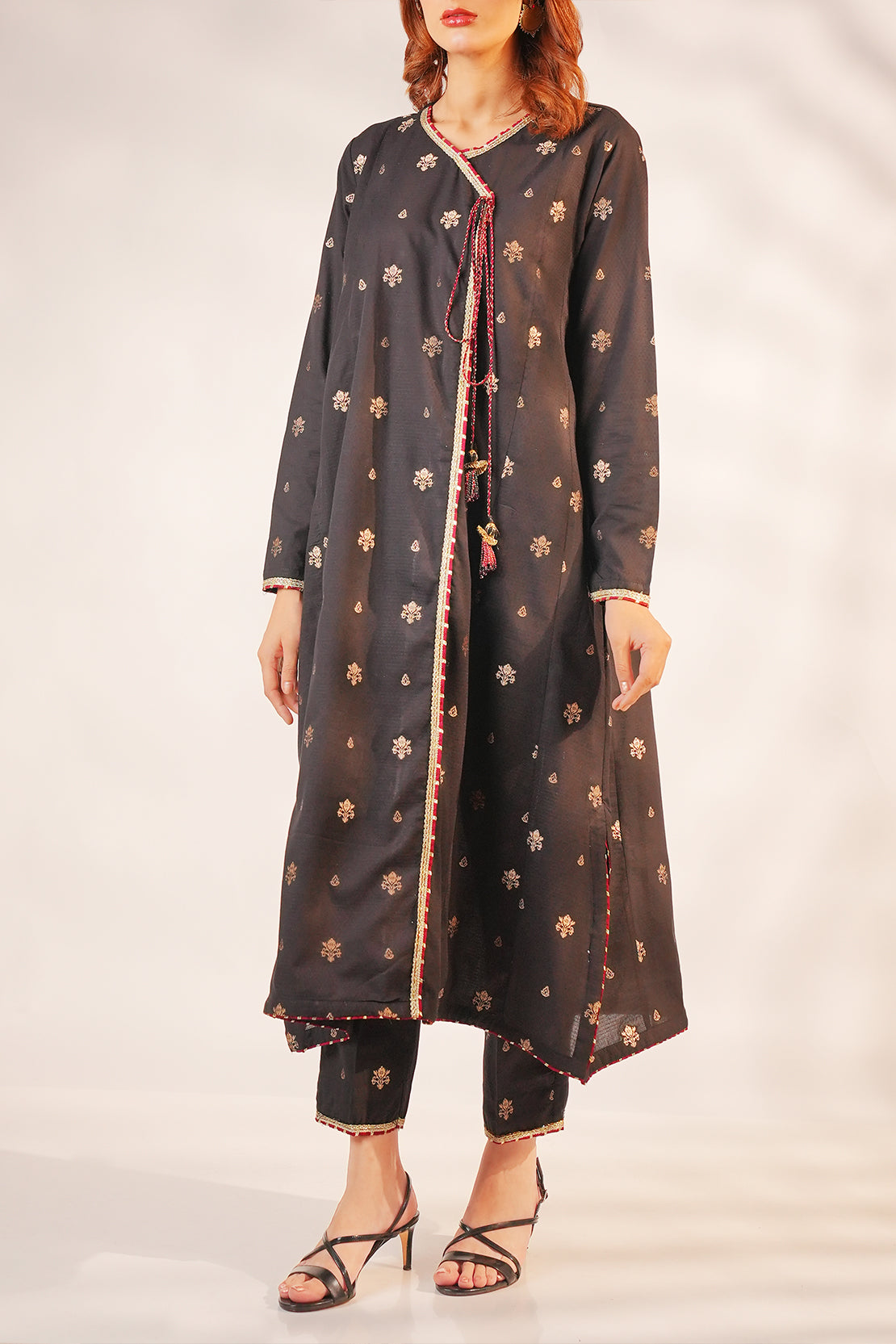Cotton Jacquard Stitched 2 Piece (Shirt/Trouser)