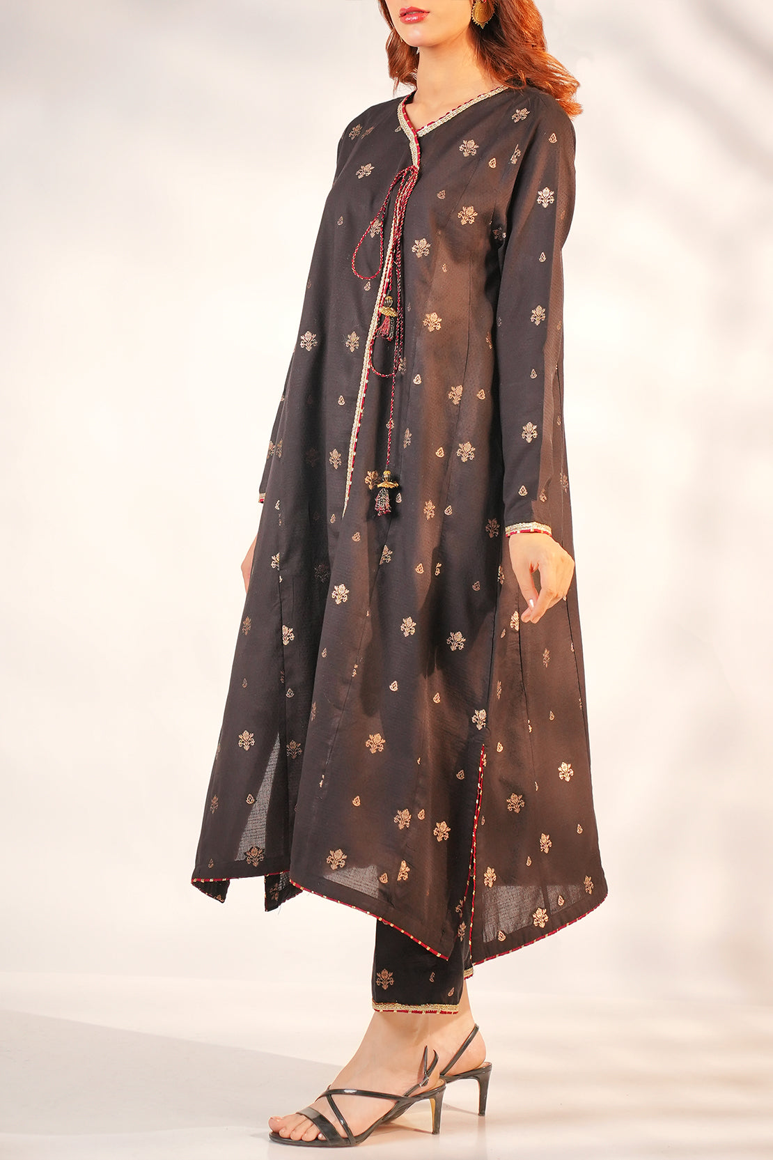 Cotton Jacquard Stitched 2 Piece (Shirt/Trouser)