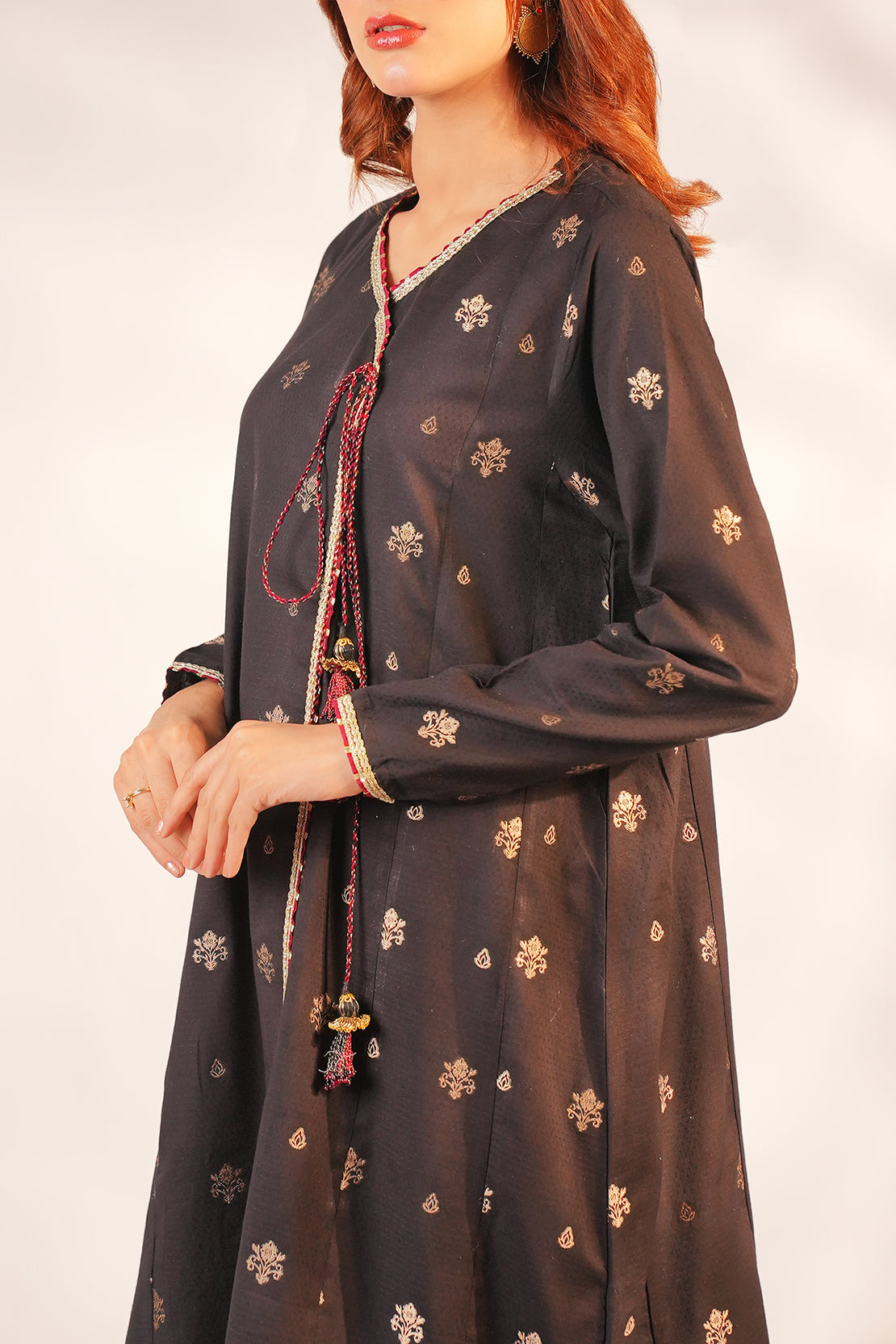 Cotton Jacquard Stitched 2 Piece (Shirt/Trouser)