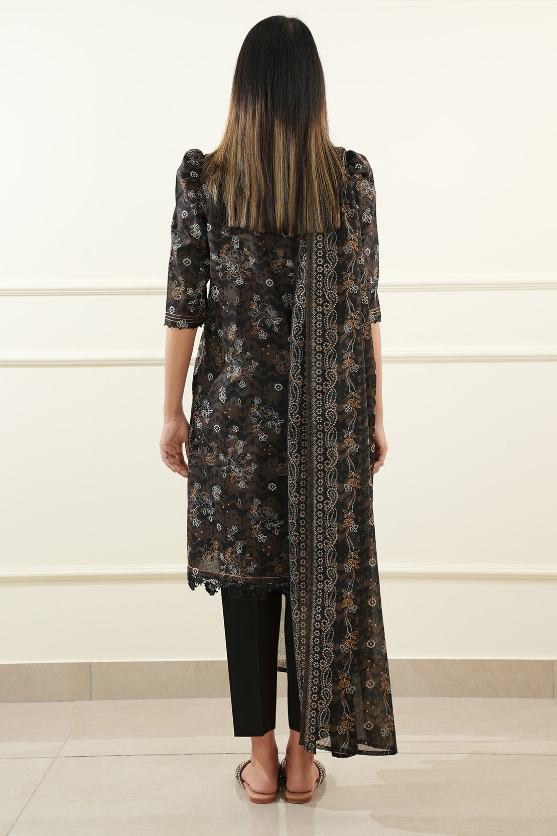 Unstitched Printed Lawn 3 Piece