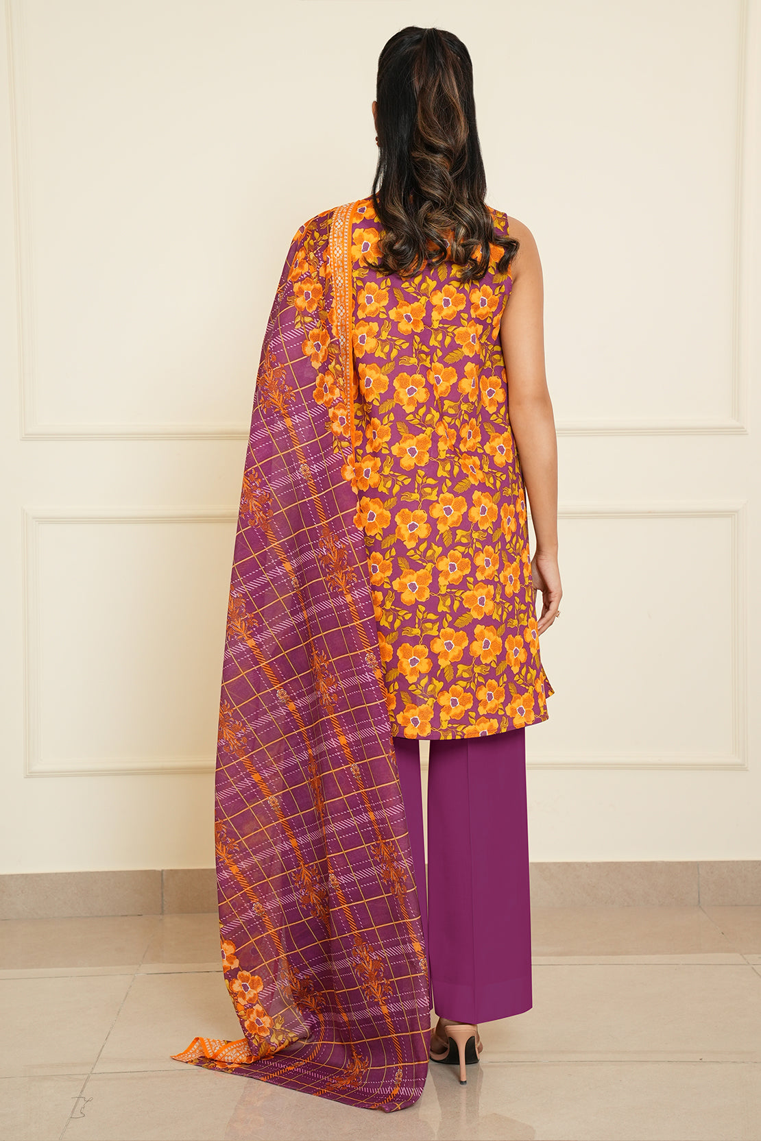 Unstitched Printed Lawn 3 Piece