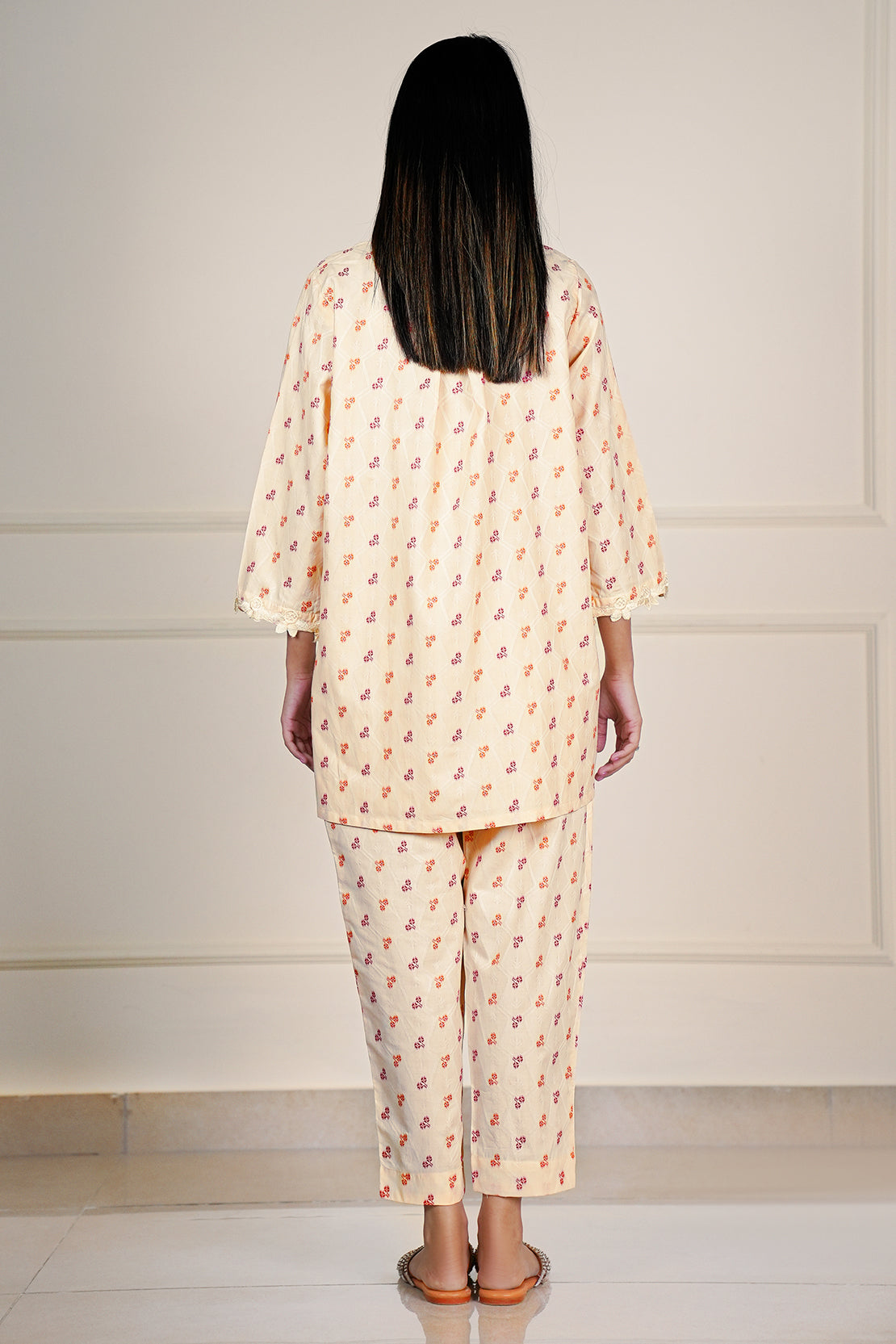 Cotton Jacquard Stitched 2 Piece (Shirt/Trouser)