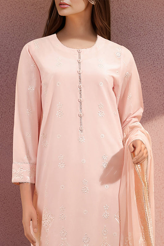 Unstitched Embroidered Cambric 2 Piece (shirt/trouser)