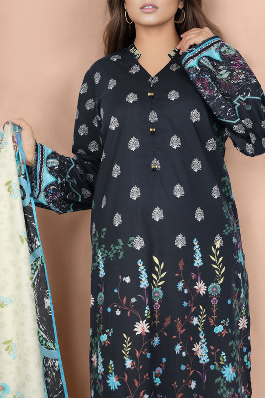 Unstitched Printed Lawn 2 Piece (Shirt/Trouser)