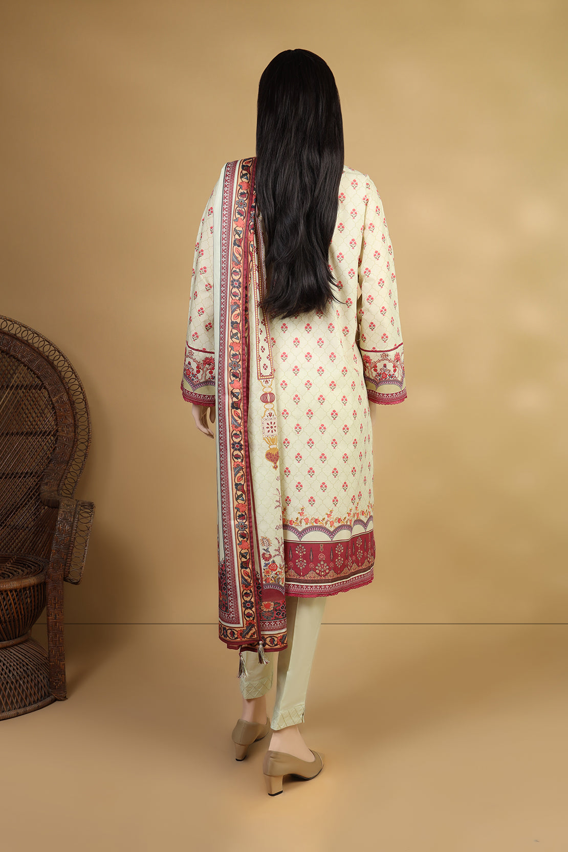 Unstitched Printed Lawn Shirt