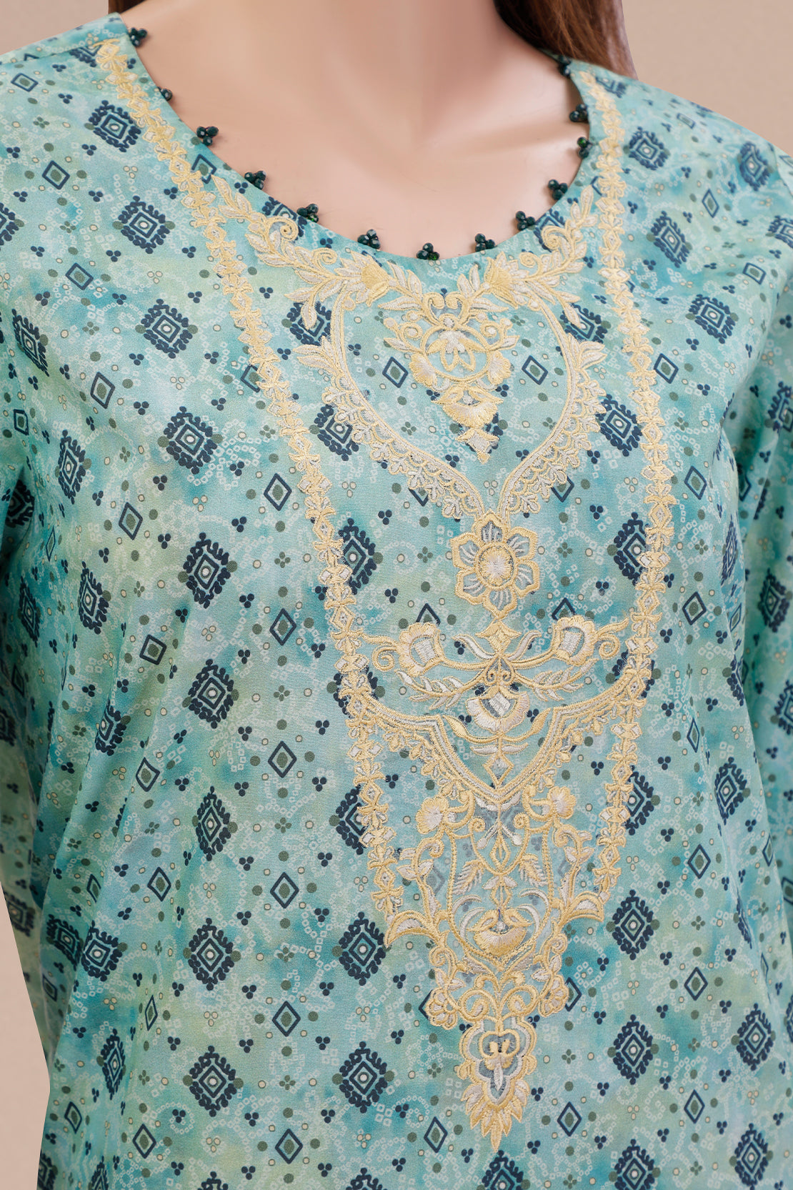 Unstitched Embroidered Lawn Shirt