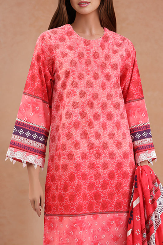 Unstitched Printed  Lawn Shirt
