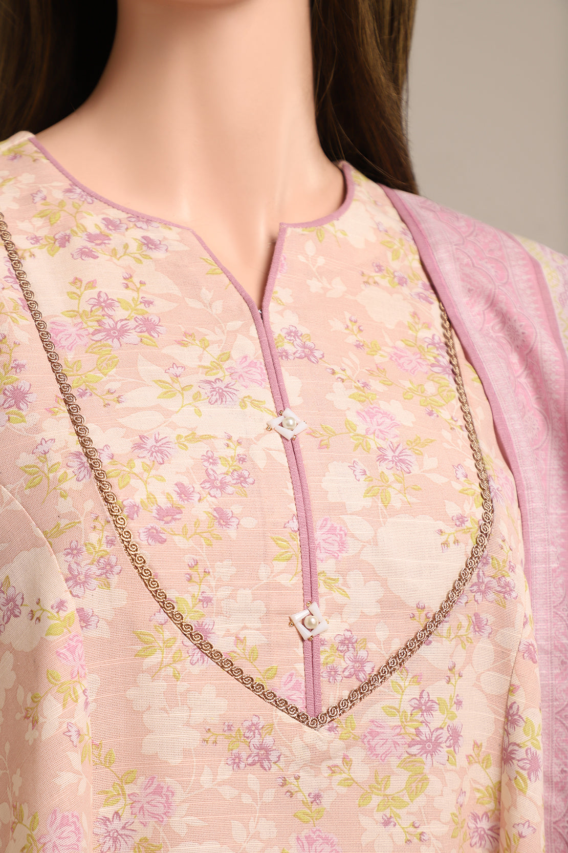 Unstitched Printed Khaddar 2 Piece (Shirt/Trouser)