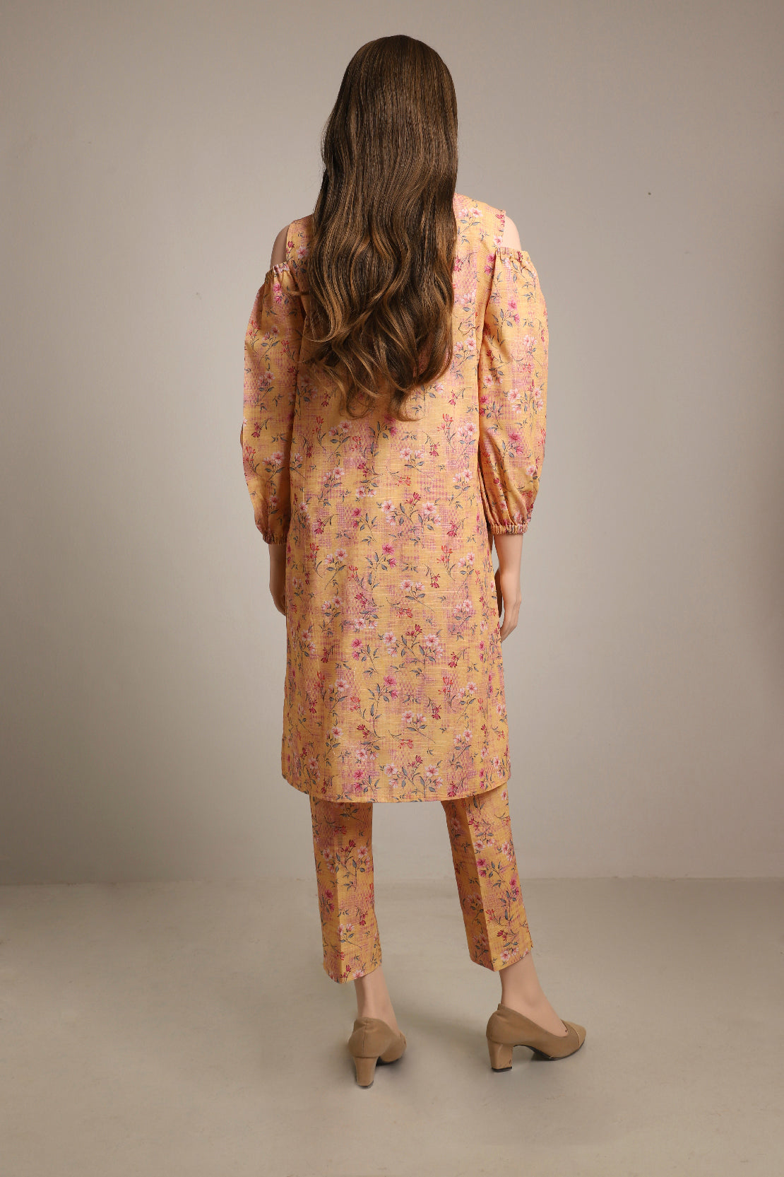 Unstitched Printed Khaddar 2 Piece (Shirt/Trouser)