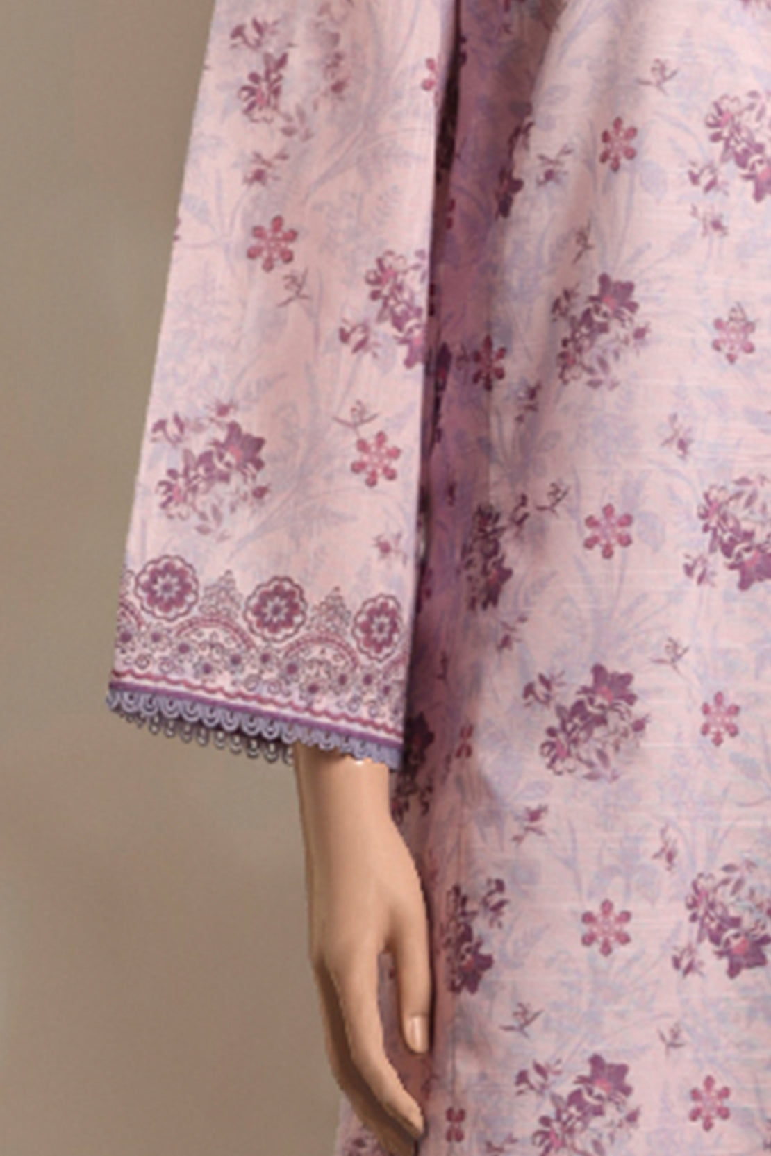 Unstitched Printed Khaddar 2 Piece (Shirt/Trouser)