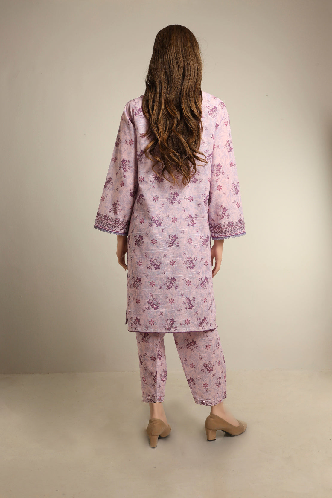 Unstitched Printed Khaddar 2 Piece (Shirt/Trouser)