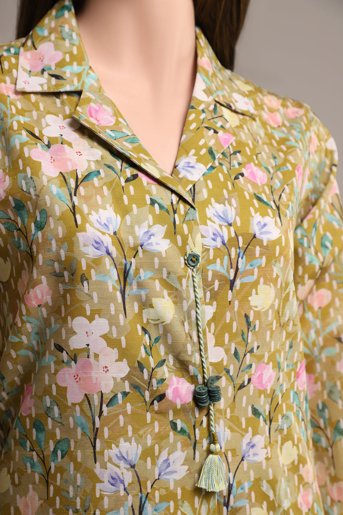 Unstitched Printed Khaddar 2 Piece (Shirt/Trouser)