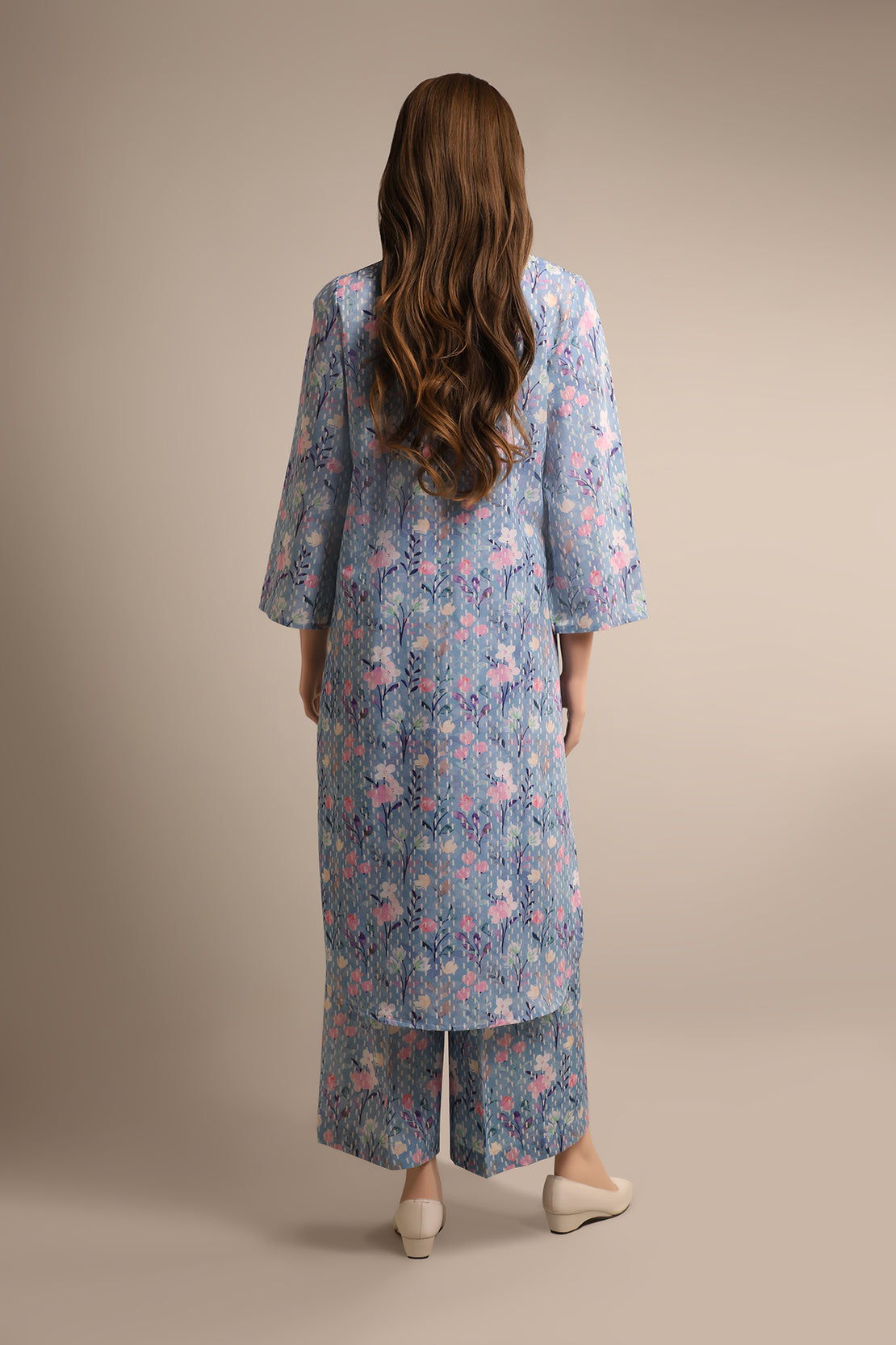 Unstitched Printed Khaddar 2 Piece (Shirt/Trouser)