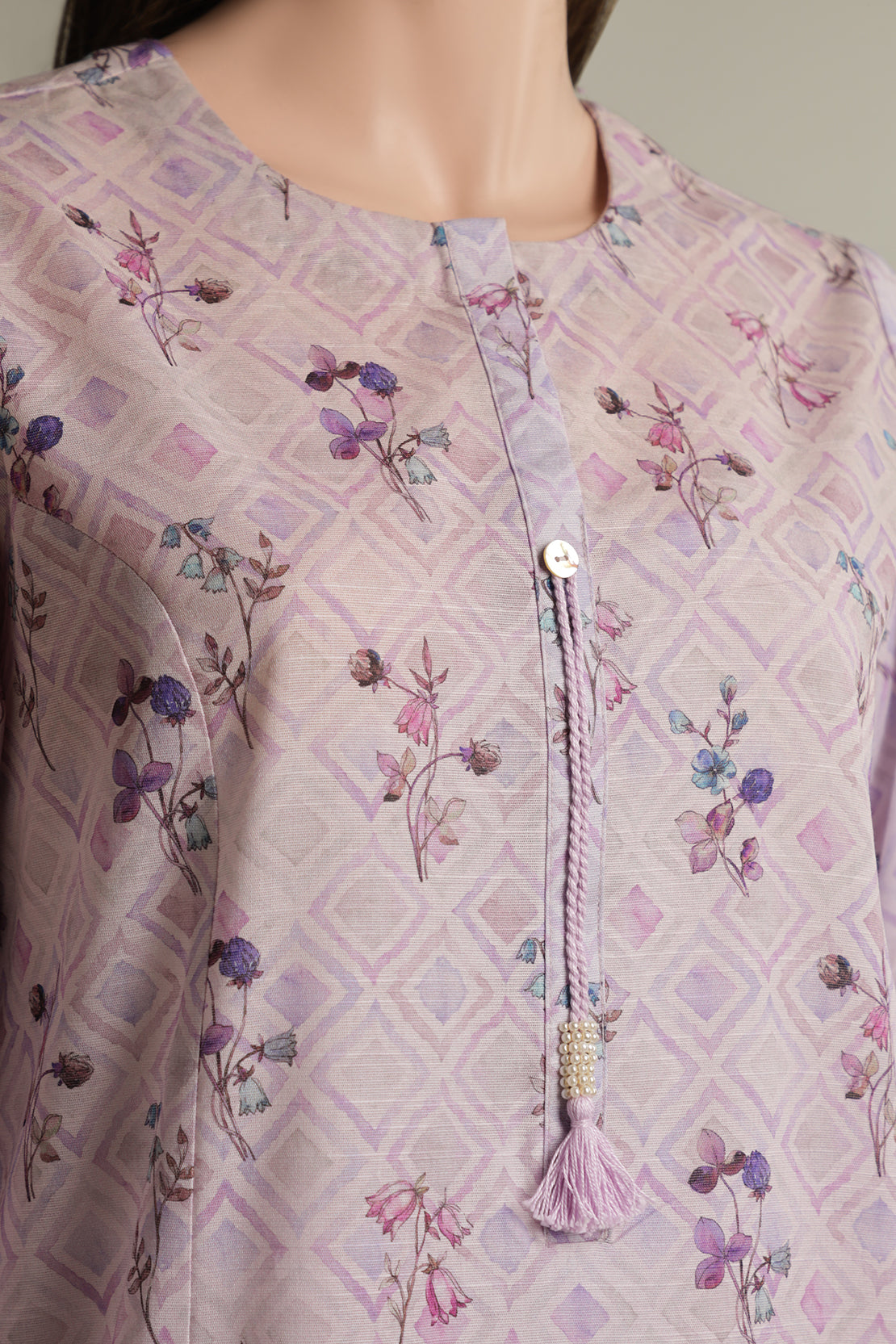 Unstitched Printed Khaddar 2 Piece (Shirt/Trouser)