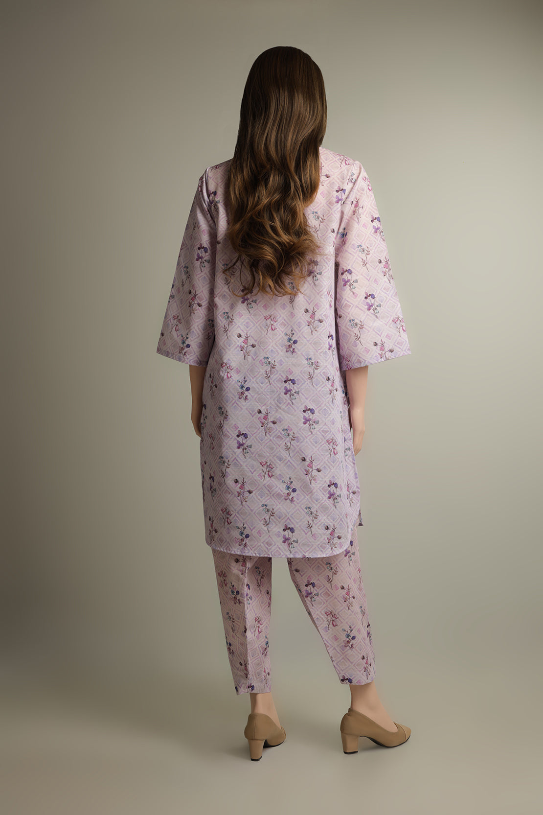 Unstitched Printed Khaddar 2 Piece (Shirt/Trouser)