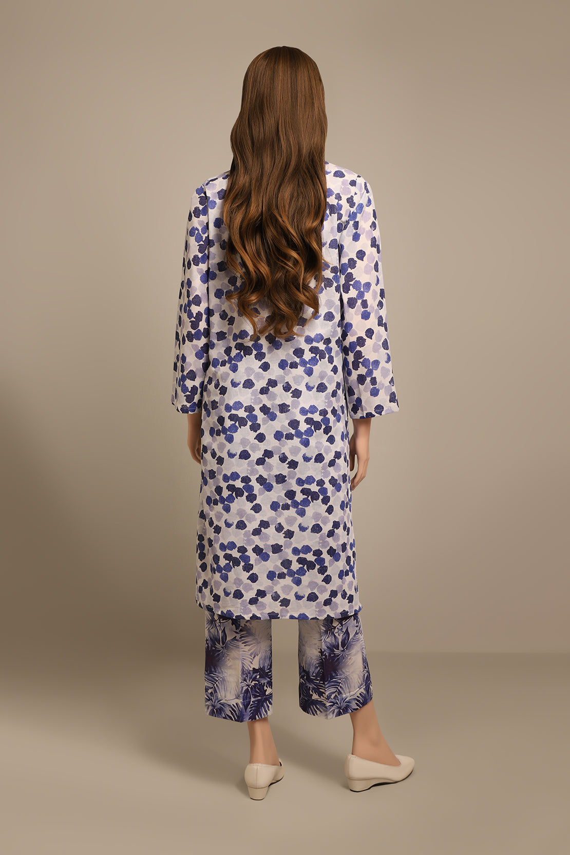 Unstitched Printed Khaddar 2 Piece (Shirt/Trouser)