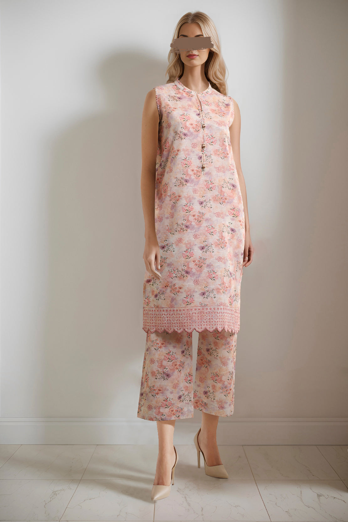 Unstitched Printed Khaddar 2 Piece (Shirt/Trouser)