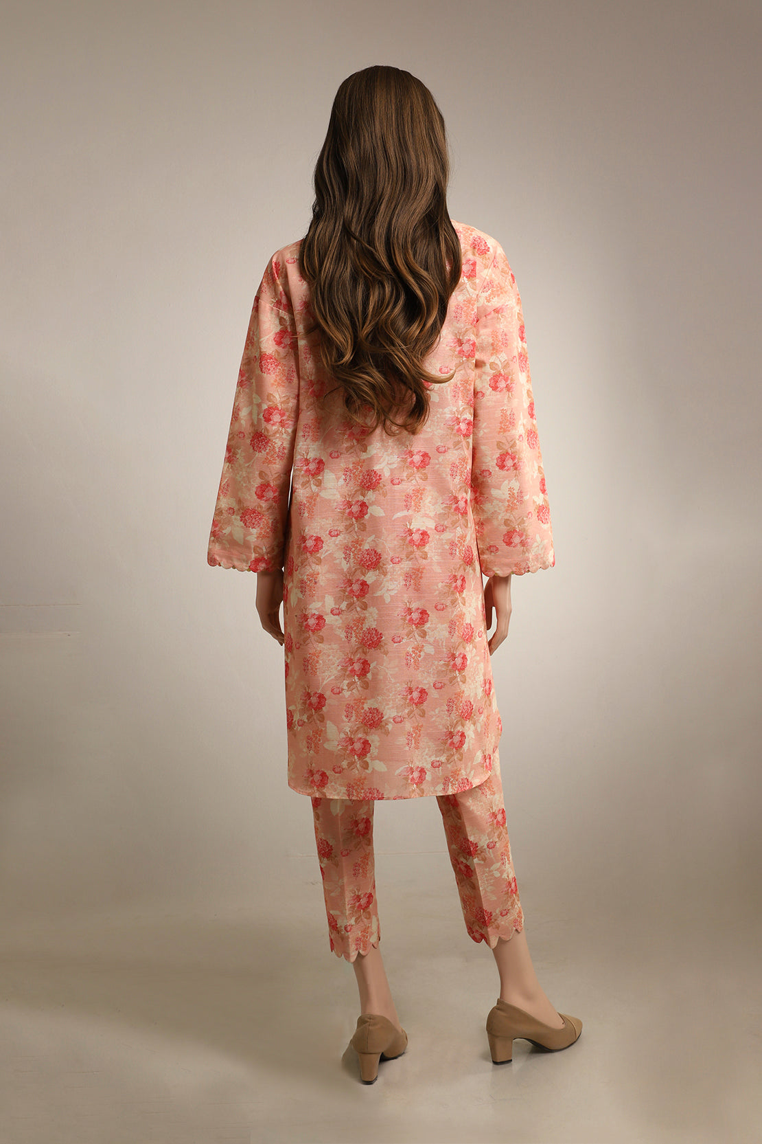 Unstitched Printed Khaddar 2 Piece (Shirt/Trouser)