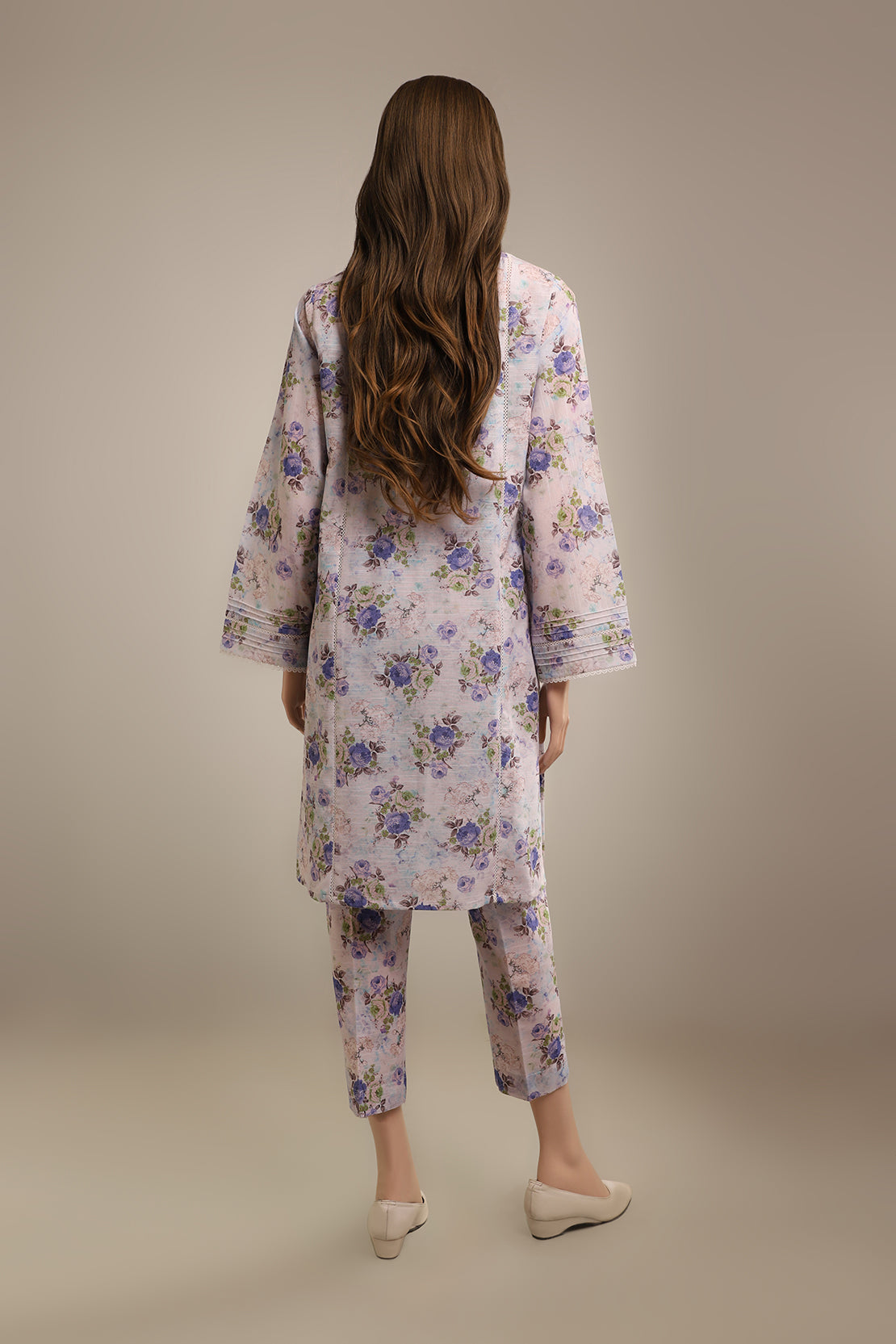 Unstitched Printed Khaddar 2 Piece (Shirt/Trouser)