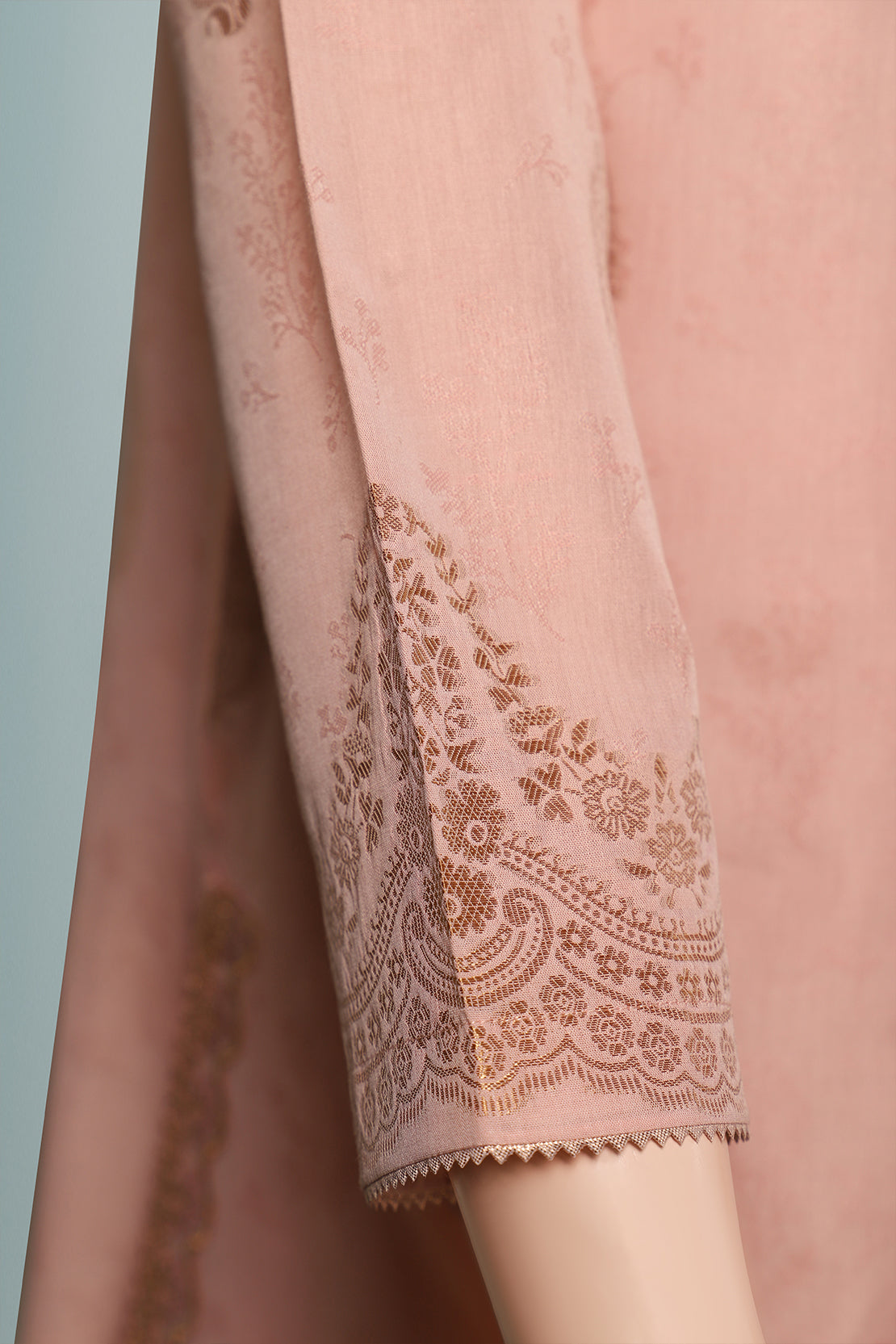 Unstitched Embroidered  Cotton Jacquard 2 Piece (Shirt/Trouser)