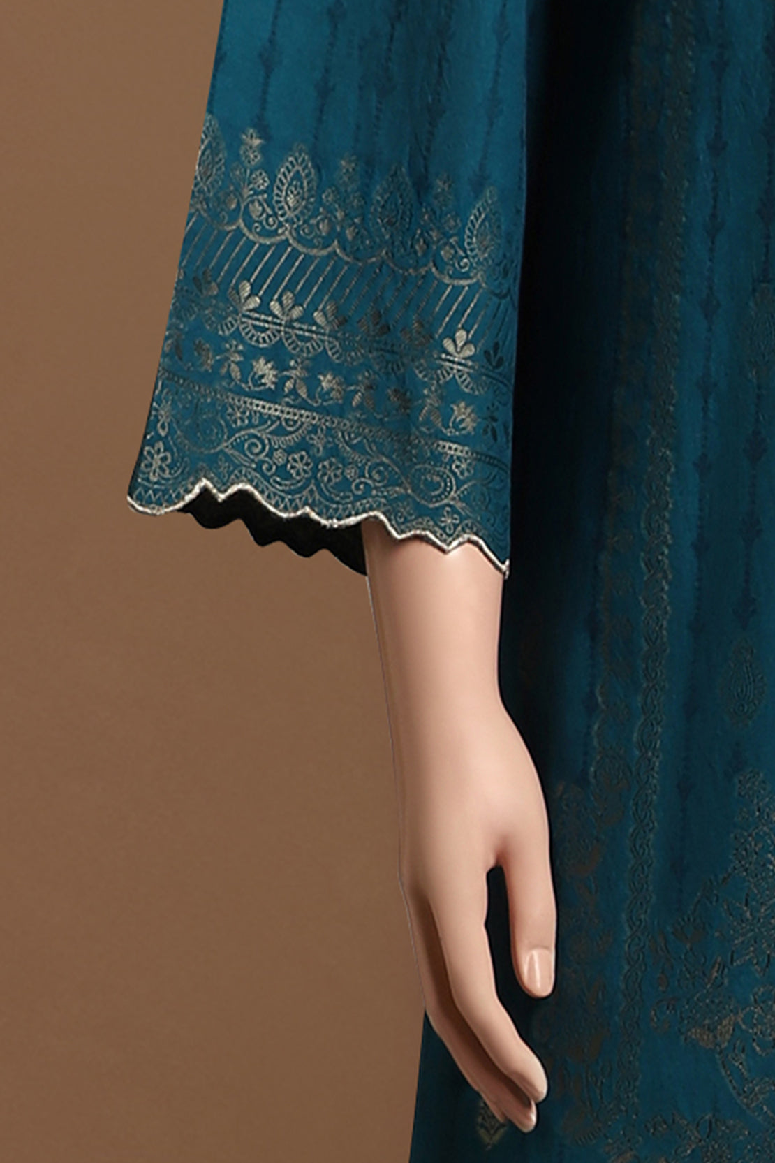 Unstitched Jacquard Cotton 2 Piece (Shirt/Trouser)