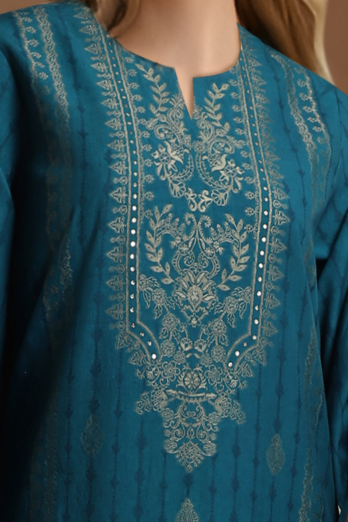 Unstitched Jacquard Cotton 2 Piece (Shirt/Trouser)