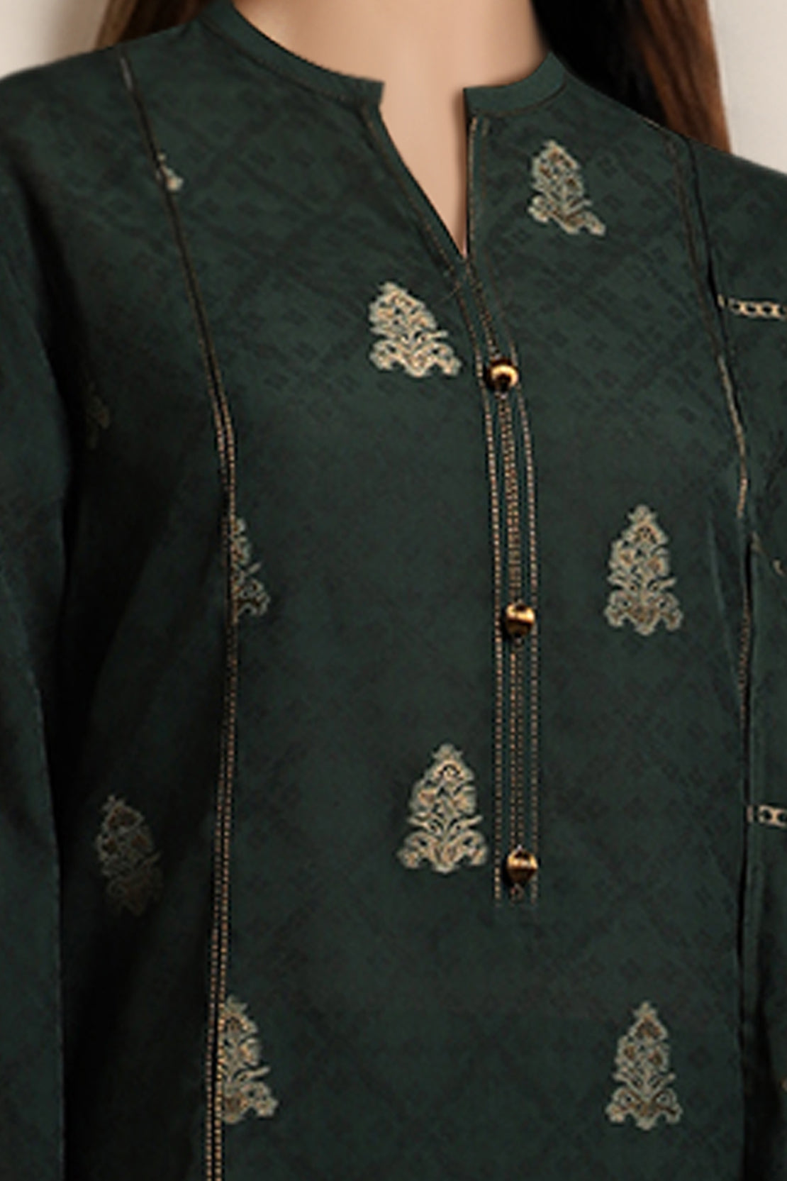 Unstitched Jacquard Cotton 2 Piece (Shirt/Trouser)