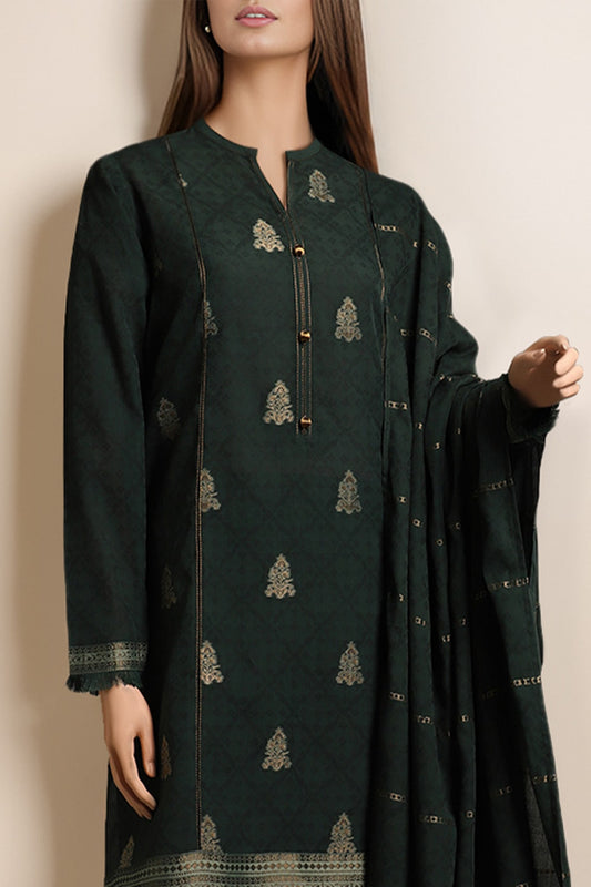 Unstitched Jacquard Cotton 2 Piece (Shirt/Trouser)