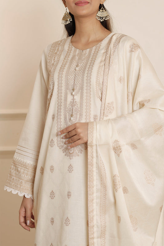 Unstitched Jacquard Cotton Shirt