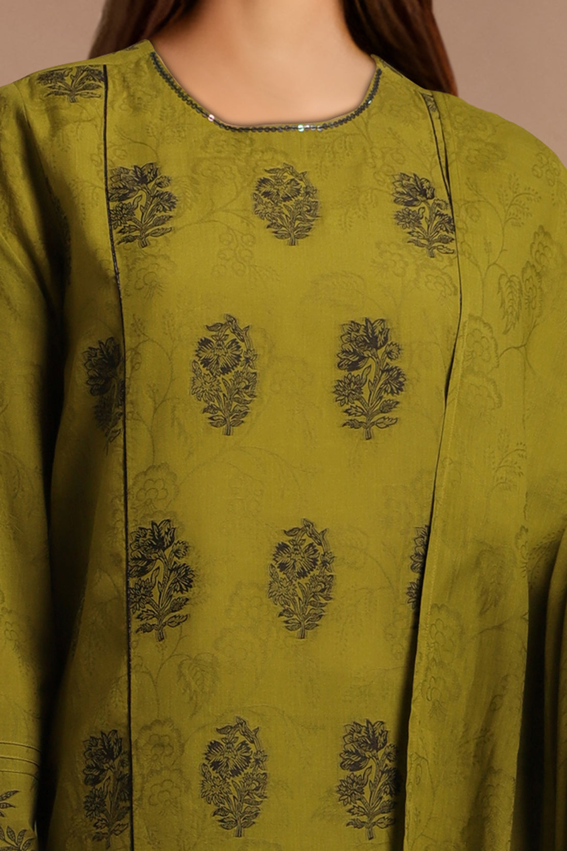 Unstitched Jacquard Cotton 3 Piece