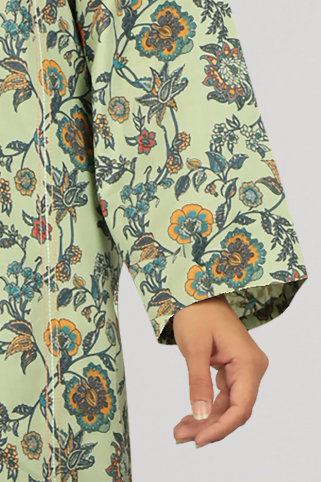 Unstitched Printed Embroidered Lawn 2 Piece (Shirt/Trouser)