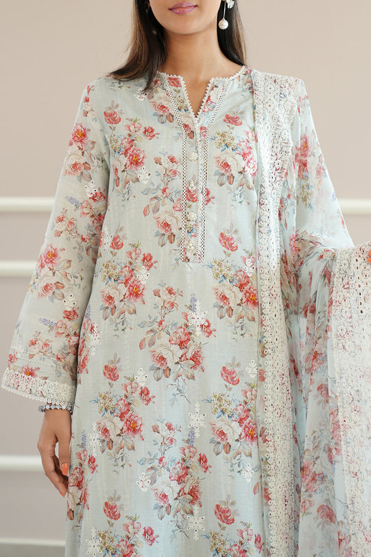 Unstitched Printed Self Jacquard Shirt