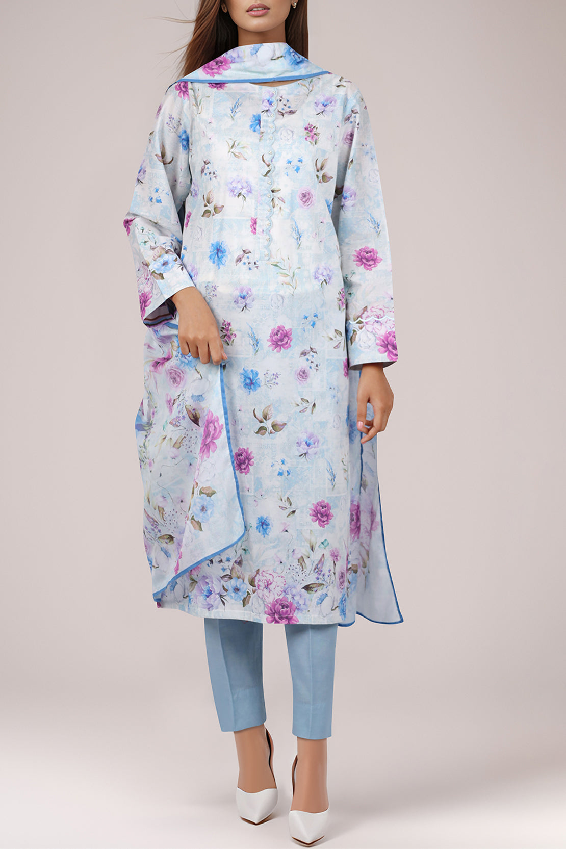 Unstitched Self Jacquard Shirt