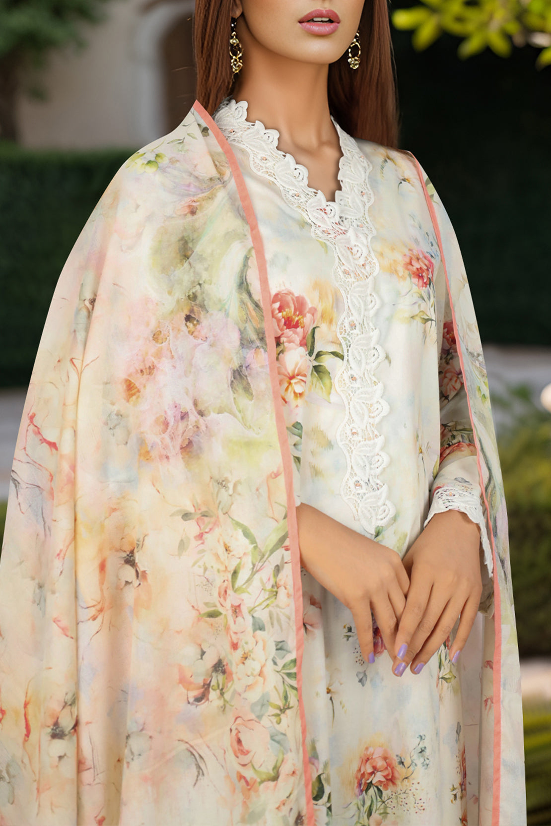 Unstitched Self Jacquard Shirt