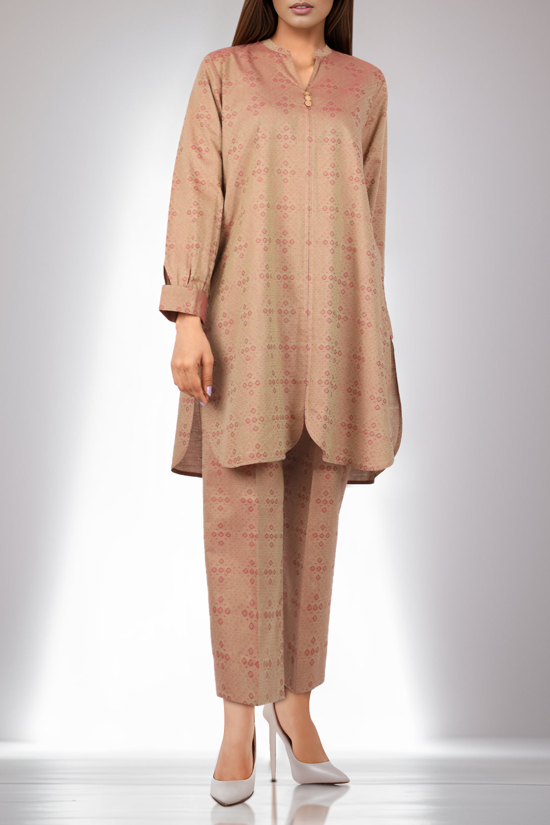 Unstitched Jacquard Cotton 2 Piece (Shirt/Trouser)