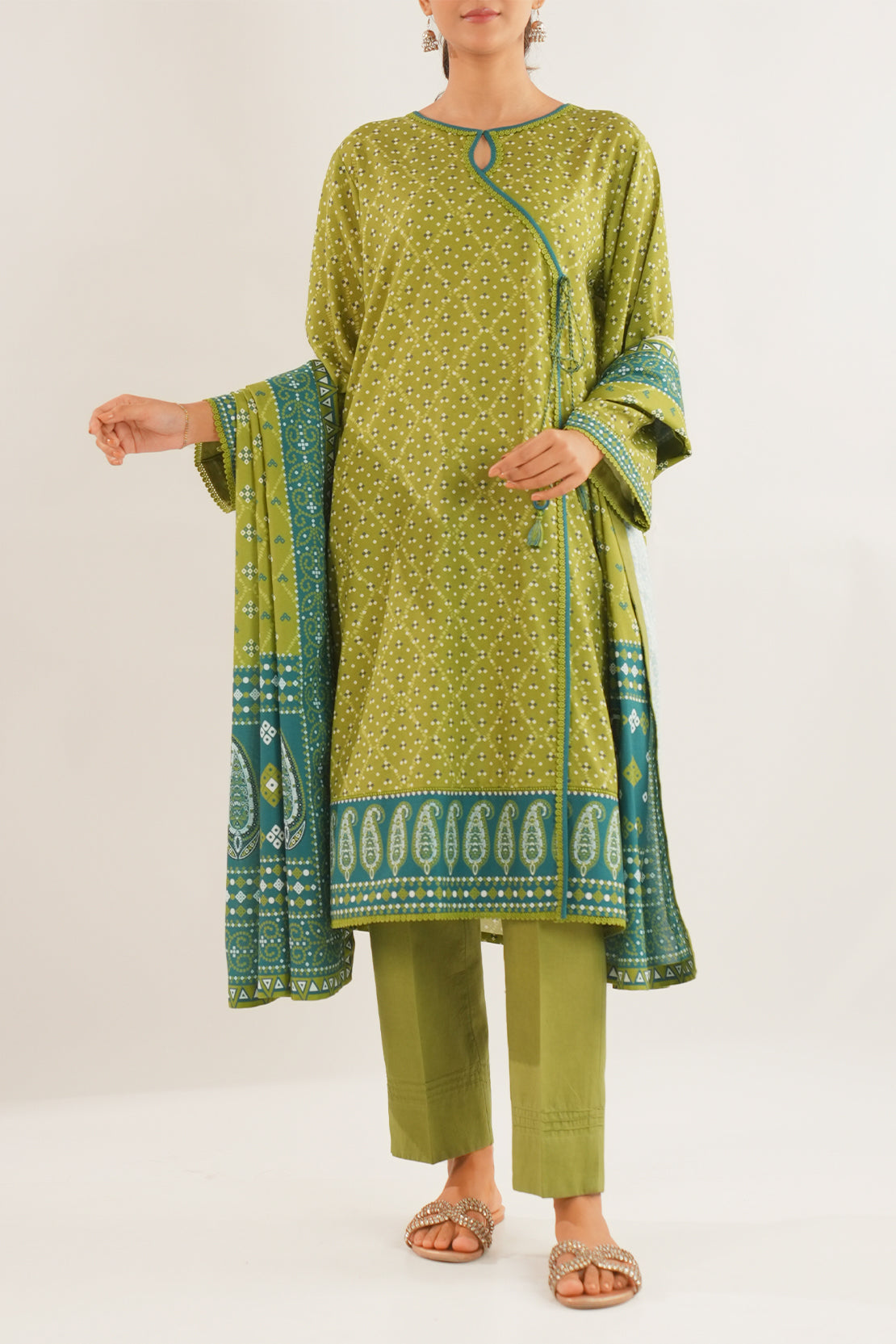 Unstitched Printed Viscose 2 Piece (Shirt/Trouser)