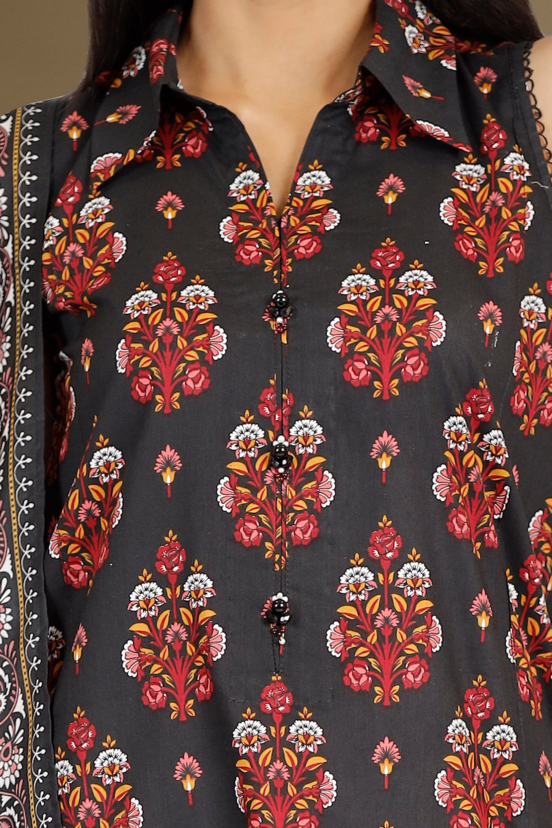 Unstitched Printed Lawn 3 Piece