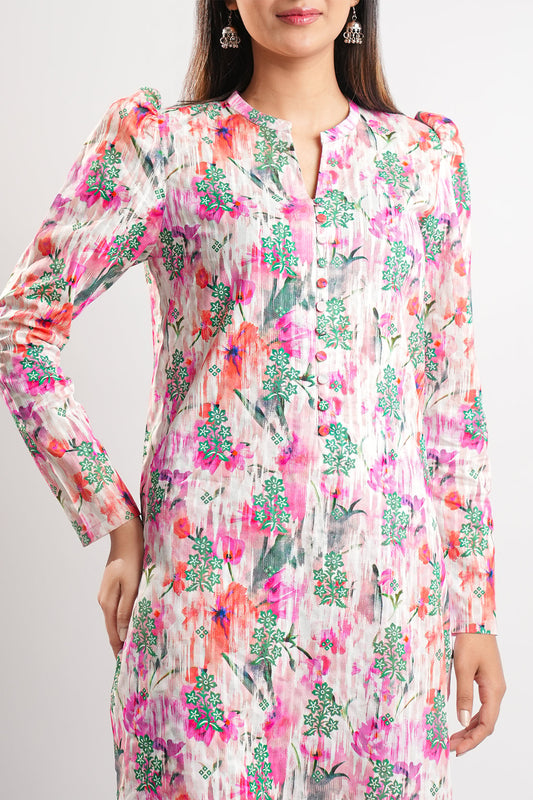 Unstitched Printed Lawn Shirt/Trouser