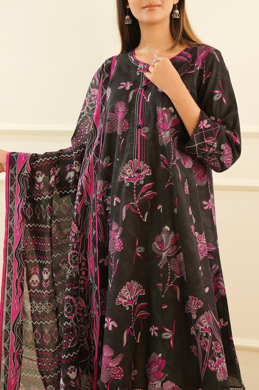 Unstitched Printed Lawn 3 Piece