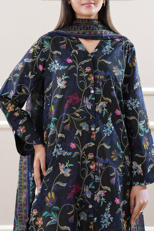 Unstitched Printed Lawn 3 Piece