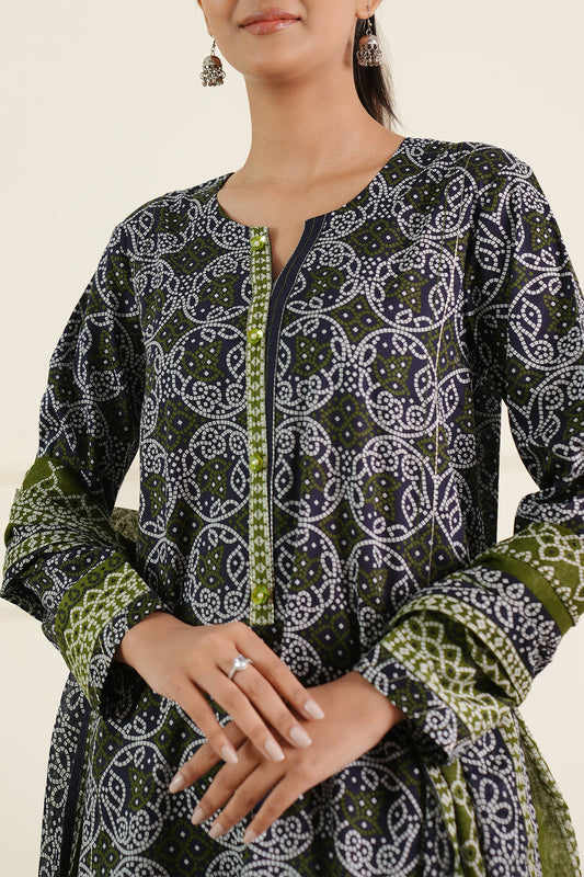 Unstitched Printed Lawn 3 Piece